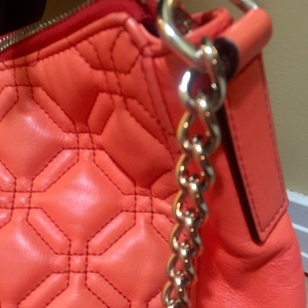 COPY Kate spade Orange Geometric Quilted Purse - Picture 9 of 17